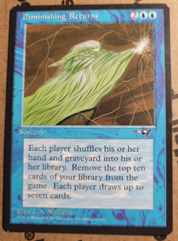 1996 Magic The Gathering Alliances Diminishing Returns Light Play - Image 1