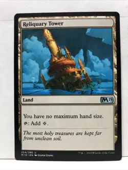 MTG Reliquary Tower Magic: The Gathering Core Set 2019 #254 - Image 1