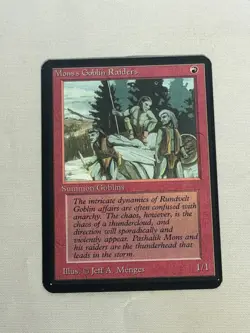 MTG Mons's Goblin Raiders Alpha Magic the Gathering - Image 1