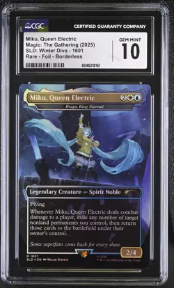 BRAGO, KING ETERNAL Secret Lair Miku, Queen Electric Foil CGC 10 MTG - Image 1