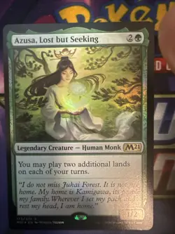 Azusa, Lost but Seeking Core Set 2021 Foil Nm Owl - Image 1