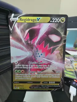Regidrago V 135/195 Silver Tempest Full Art Holo Ultra Rare Pokemon TCG NM - Image 1