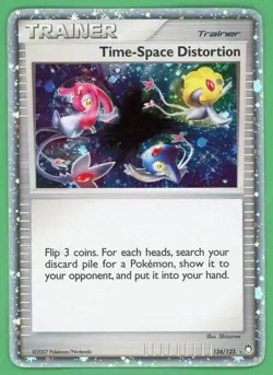 Time- Space Distortion Pokemon Mysterious Treasures Secret Holo Rare 124/123 - Image 1
