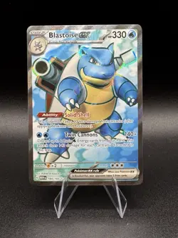 Pokemon TCG- Blastoise ex 184/165 Scarlet & Violet 151 - Ultra Rare Full Art NM - Image 1