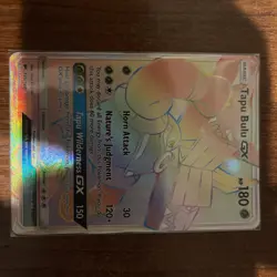 Pokemon Burning Shadows Secret Rare Full Art Rainbow Tapu Bulu GX 149/147 - Image 1