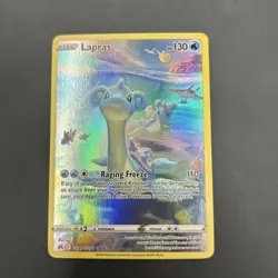Pokemon TCG Lapras Crown Zenith: Galarian Gallery GG05/GG70 Mint Condition - Image 1
