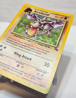 Aerodactyl 1/62 Holo Rare Unlimited Fossil Pokemon 7892 - Image 2