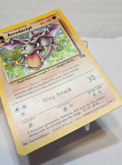 Aerodactyl 1/62 Holo Rare Unlimited Fossil Pokemon 7892 - Image 5