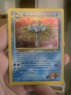 Misty's Tentacruel 10/132 - WoTC Gym Heroes Holo Rare Pokemon TCG - MP - Image 1