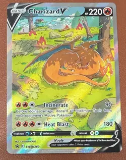 POKEMON TCG CHARIZARD V SWSH260 BLACK STAR PROMO PACKET TO SLEEVE MINT RARE - Image 1
