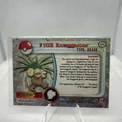 Pokemon Topps TV Animation Edition Exeggutor #103 LP Blue Logo - Image 2