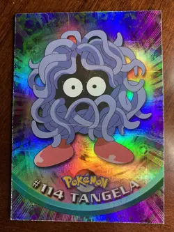 2000 Topps Pokemon TV #114 Tangela Rainbow Foil A - Image 1