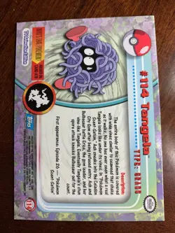2000 Topps Pokemon TV #114 Tangela Rainbow Foil A - Image 2