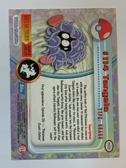 2000 Topps Pokemon TV #114 Tangela (E) Silver Foil FREE COMBINED SHIP - Image 2