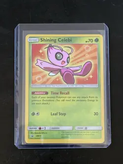 Pokemon TCG Shining Celebi SM79 Sun & Moon Black Star Promo - Image 1