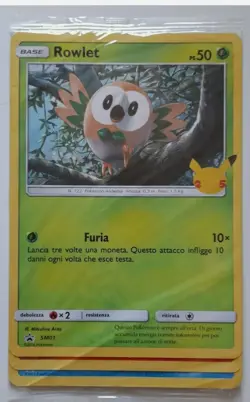 POKEMON~25TH~PROMO~EXCLUSIVE~STARTERS ALOLA~JUMBO~SEALED~ITA - Image 2