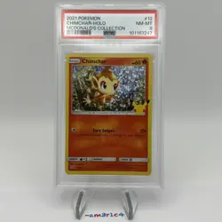 PSA 8 Chimchar Holo #12 - 2021 Pokemon McDonald’s 25th Anniversary Promo - Image 1