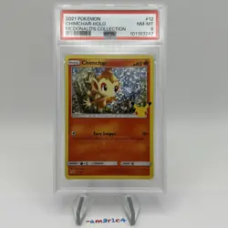 PSA 8 Chimchar Holo #12 - 2021 Pokemon McDonald’s 25th Anniversary Promo - Image 2
