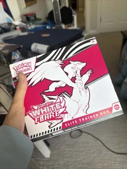 *EMPTY* Pokemon TCG White Flare ETB Box WITH Promo NO Packs - Image 1