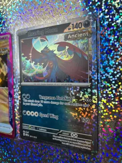 2024 Pokemon TCG McDonald's Collection Confetti Holo 011/015 Roaring Moon - Image 3