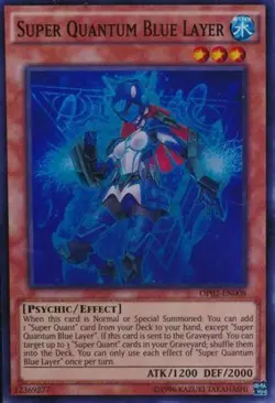 Yugioh! LP Super Quantum Blue Layer - OP02-EN008 - Super Rare Lightly Played, En - Image 1