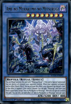 Ame No Murakumo No Mitsurugi - Ultra Rare 1st Edition SUDA-EN092 - NM - YuGiOh - Image 1