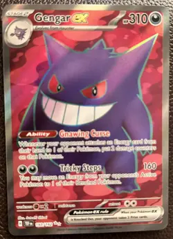 Gengar EX - Temporal Forces - Ultra Rare Holo - 193/162 - 2024 TCG Pokemon Card - Image 1