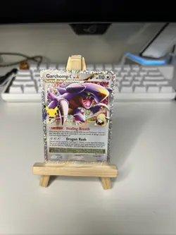 Pokemon TCG Garchomp C LV.X Holo Card 145/147 Celebrations 25th Anniversary - Image 1