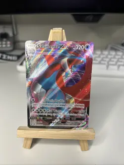 Pokemon TCG Salamence VMAX Darkness Ablaze Holo Ultra Rare Card 144/189 - Image 1