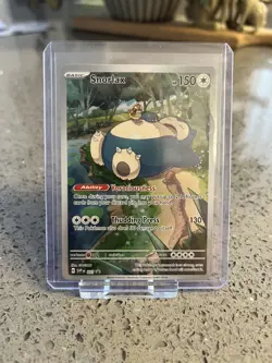 English & Japanese Snorlax Promo Card Scarlet Violet 151 SVP051 & 181/165 Holo. - Image 3
