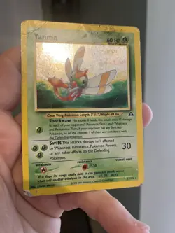 Yanma - 17/75 - Neo Discovery - Holo Rare - Vintage - Pokemon TCG Card DMG - Image 3