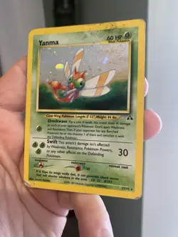 Yanma - 17/75 - Neo Discovery - Holo Rare - Vintage - Pokemon TCG Card DMG - Image 4