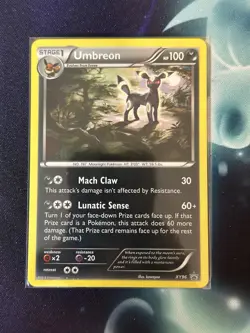 Pokemon TCG Umbreon Black Star Promo Holo Card XY96 - Image 1