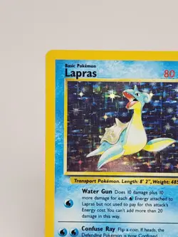 Pokemon Fossil Lapras Holo Card 10/62 Near Mint Condition - Image 2