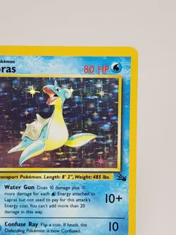 Pokemon Fossil Lapras Holo Card 10/62 Near Mint Condition - Image 3