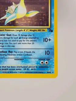Pokemon Fossil Lapras Holo Card 10/62 Near Mint Condition - Image 4