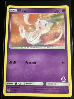 Mew 32/68 Non Holo Rare SM Hidden Fates Pokemon TCG Card NM - Image 1