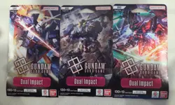 2025 Gundam Card Game TCG Dual Impact GD02-Y01 sleeved BoostersSealed - Image 1