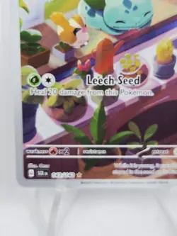 Pokemon TCG Bulbasaur Illustration Card 143/142 Stellar Crown - Image 4