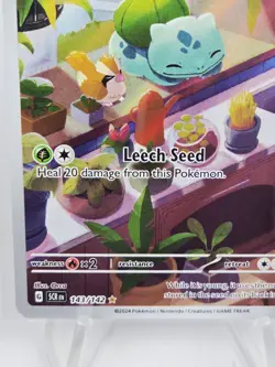 Pokemon TCG Bulbasaur Illustration Card 143/142 Stellar Crown - Image 5