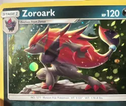 Zoroark SM89 Pokemon 2019 TCG Black Star Promo Cosmos Holo Card - Image 1