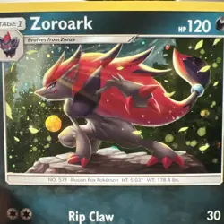Zoroark SM89 Pokemon 2019 TCG Black Star Promo Cosmos Holo Card - Image 2