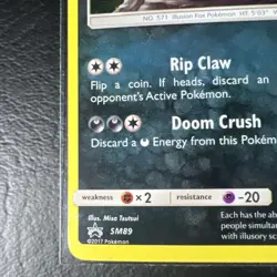 Zoroark SM89 Pokemon 2019 TCG Black Star Promo Cosmos Holo Card - Image 5