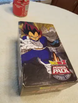 Score 2002 Dragonabll Z Card Game EMPTY Box Vegeta Power Pack Capsule Corp - Image 1