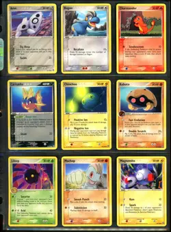 2006 Pokemon EX POWER KEEPERS Set NON HOLO Cards Collection Lot RARE Pikachu NM+ - Image 4