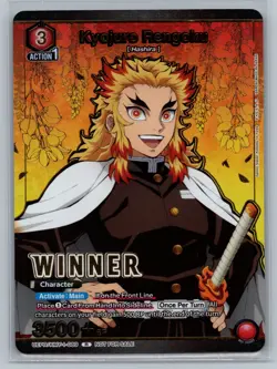Union Arena Kyojuro Rengoku Winner Promo Card - US - UEPR/KMY-1-089 - Image 1