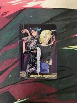 one piece dragonball morinaga card nico robin android 18 - Image 1