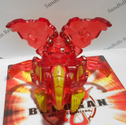 Bakugan Rubanoid Red Pyrus Translucent Baku Tech 540G - see note - Image 1