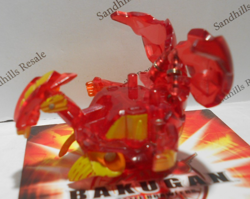 Bakugan Rubanoid Red Pyrus Translucent Baku Tech 540G - see note - Image 2