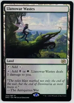 MTG Llanowar Wastes The Brothers' War Regular - Image 1